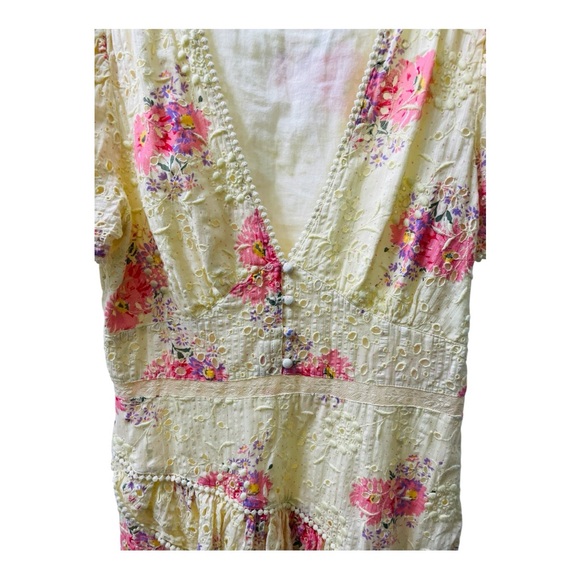 LoveShackFancy Bea Dress in Mellow Yellow - Picture 5 of 8